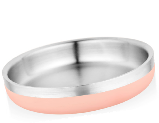 Double wall dog bowl with color(VU CD095PK)