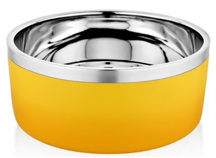 Double wall dog bowl with color(VU DW100)